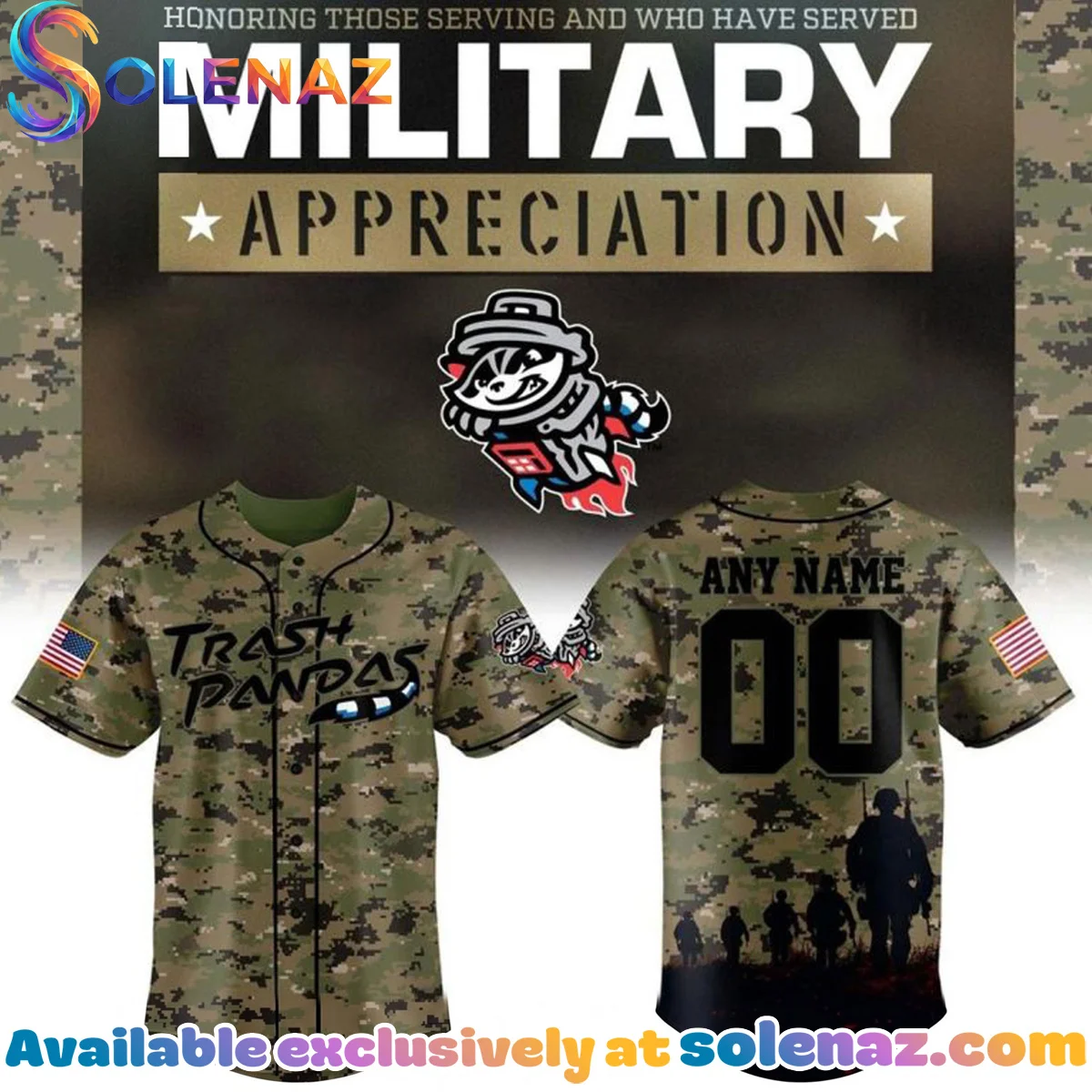 Trash Pandas Military Night Jersey Trash Pandas Military Night Jersey