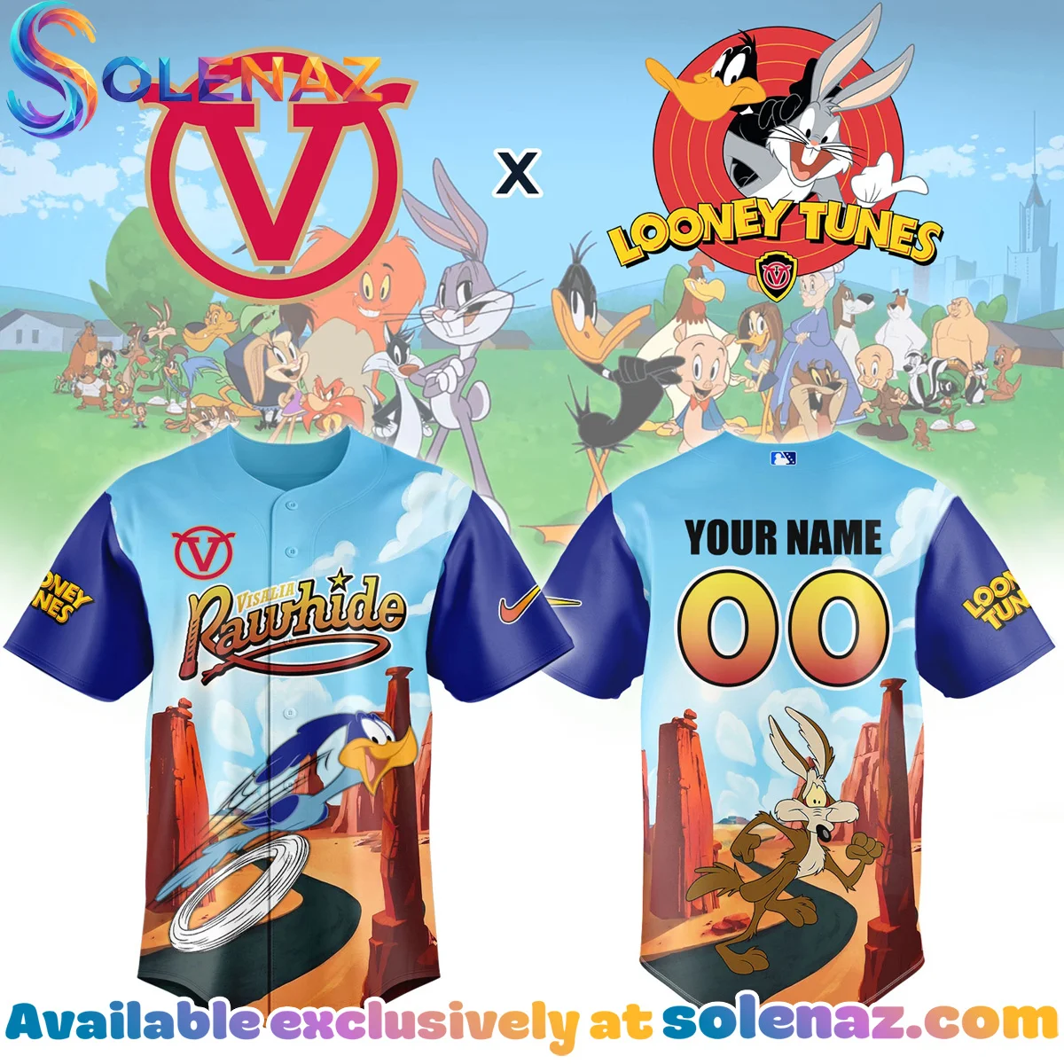 Visalia Rawhide x Looney Tunes Jersey Visalia Rawhide x Looney Tunes Jersey