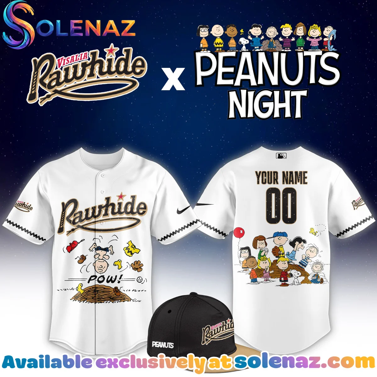 Visalia Rawhide x Peanuts Jersey