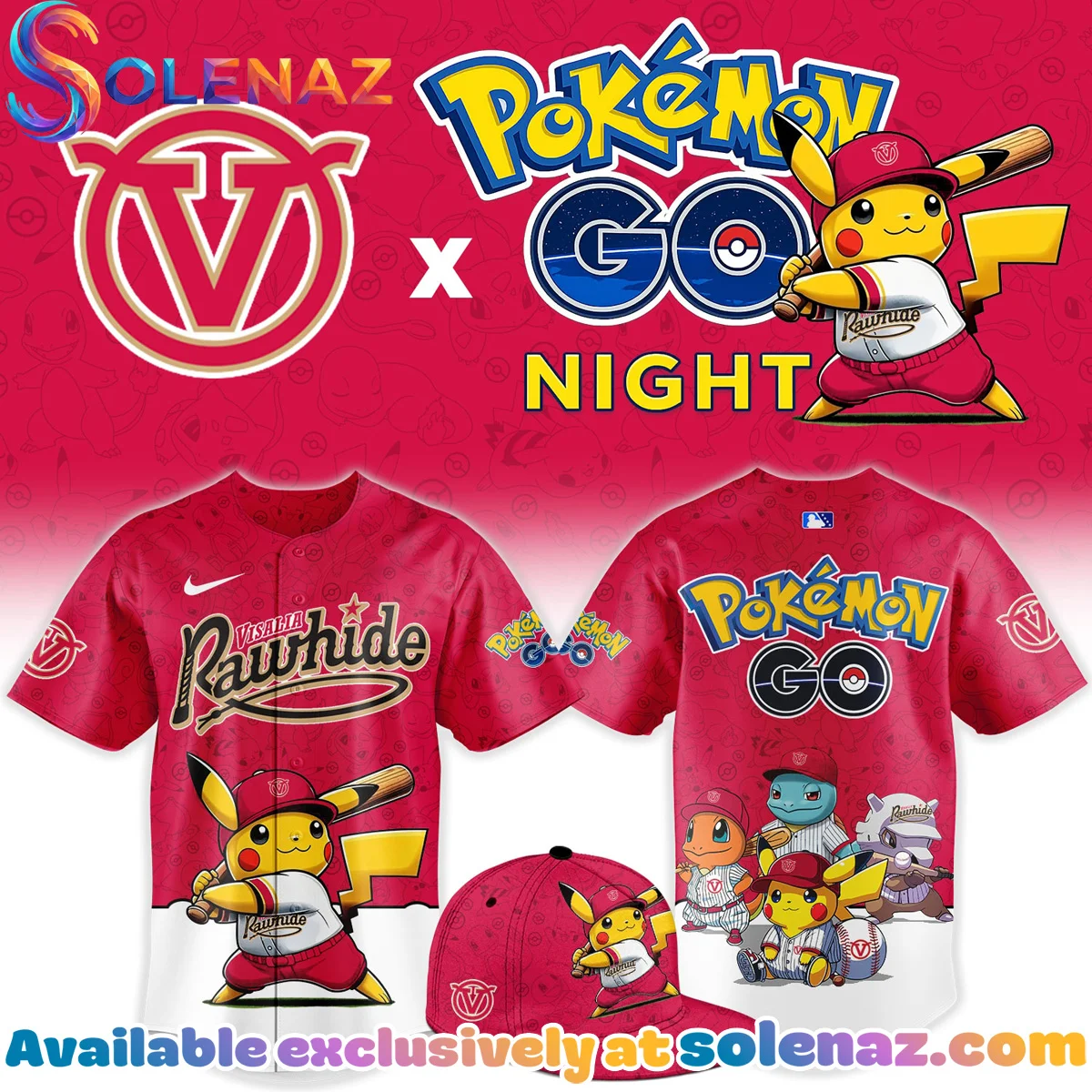 Visalia Rawhide x Pokemon GO Jersey