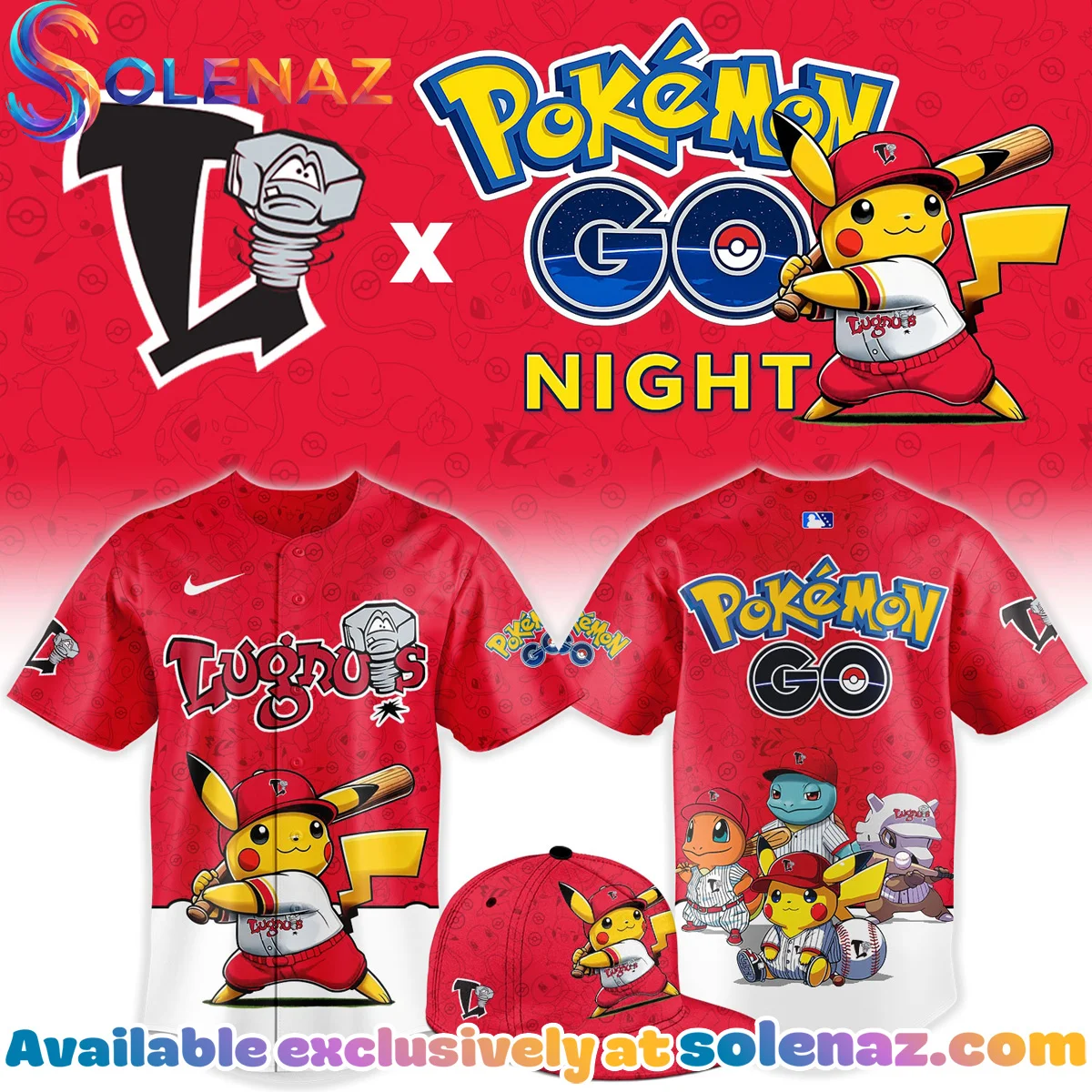 Lansing Lugnuts x Pokemon GO Jersey