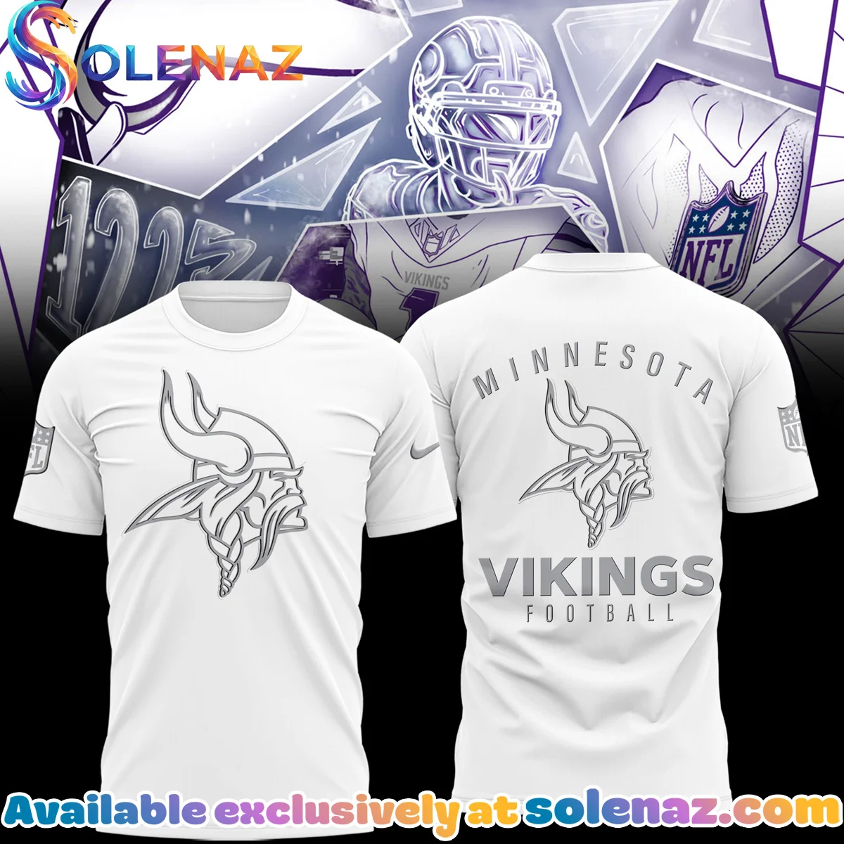 Minnesota Vikings T-Shirt & Hoodie - Variant 2 Minnesota Vikings T-Shirt & Hoodie - Variant 2