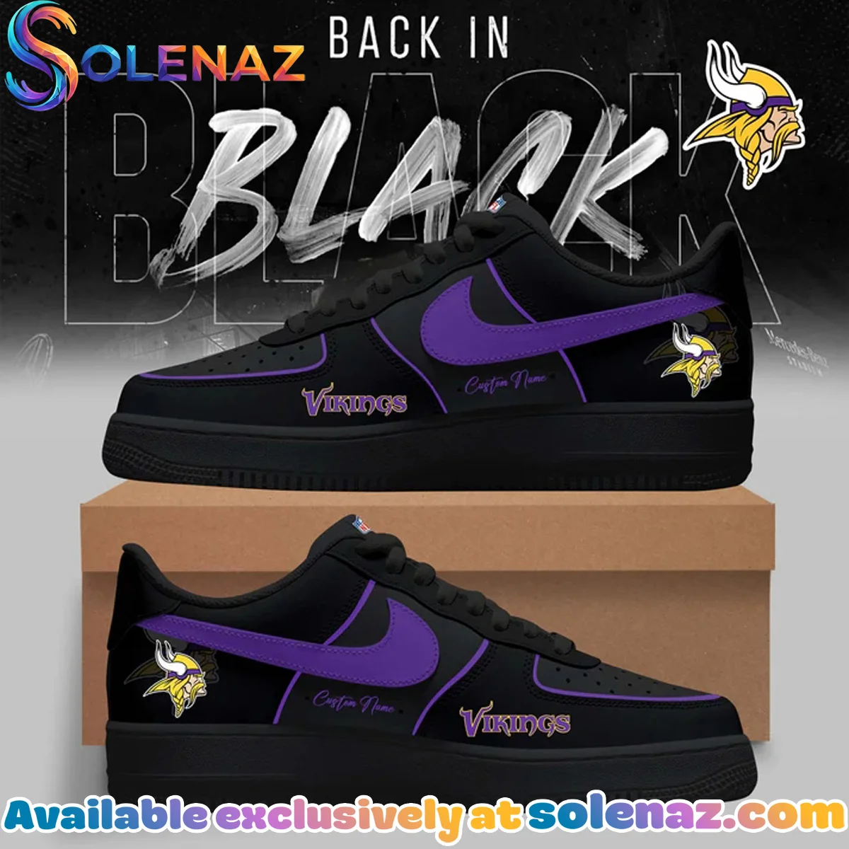 Minnesota Vikings Custom Air Force 1 & Jordan 1 Shoes - Series 3