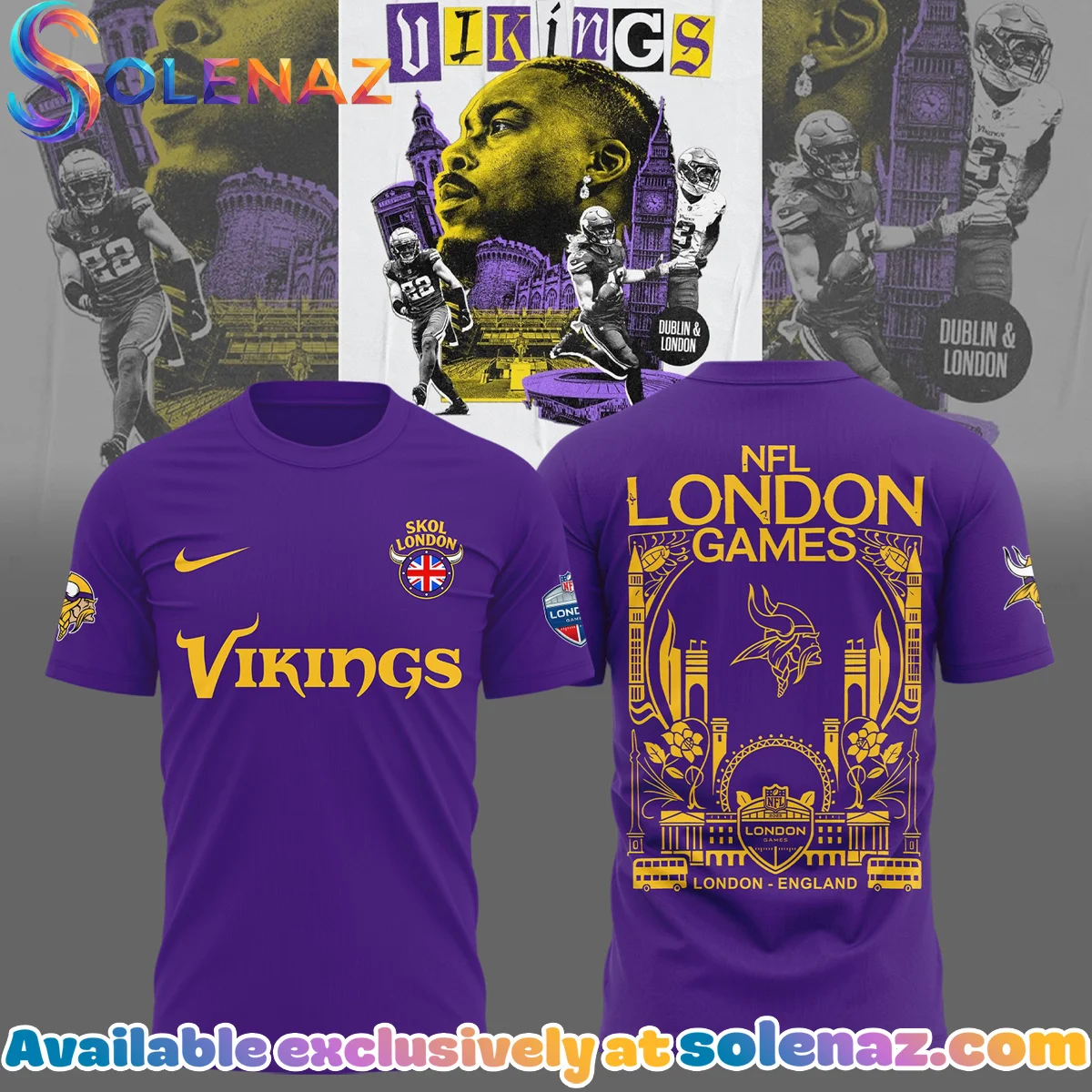 Minnesota Vikings Shirt & Hoodie (Design 9)
