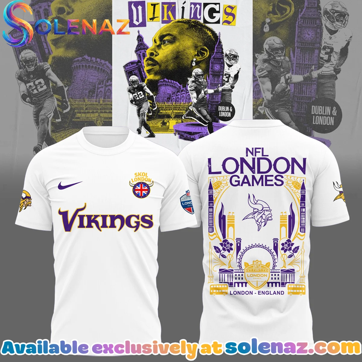Minnesota Vikings T-Shirt & Hoodie (Style 8)