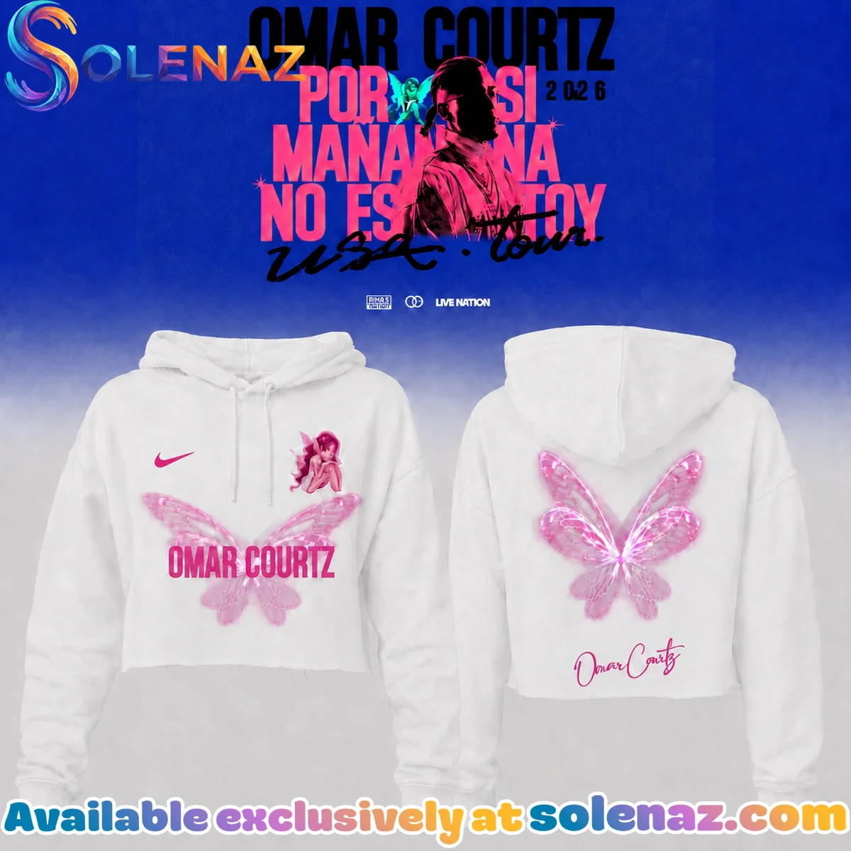 Omar Courtz Por Si Manana No Estoy Tour Signature Shirt & Hoodie (Design 2) Omar Courtz Por Si Manana No Estoy Tour Signature Shirt & Hoodie (Design 2)